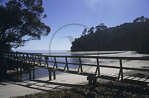 Neuseeland, Stewart Isl. Brücke